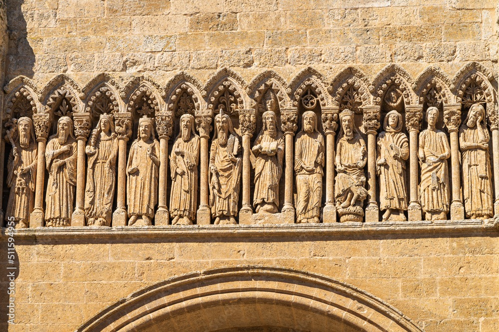 Φωτογραφία Detail of the facade of the Ciudad Rodrigo cathedral, in Salamanca, Spain