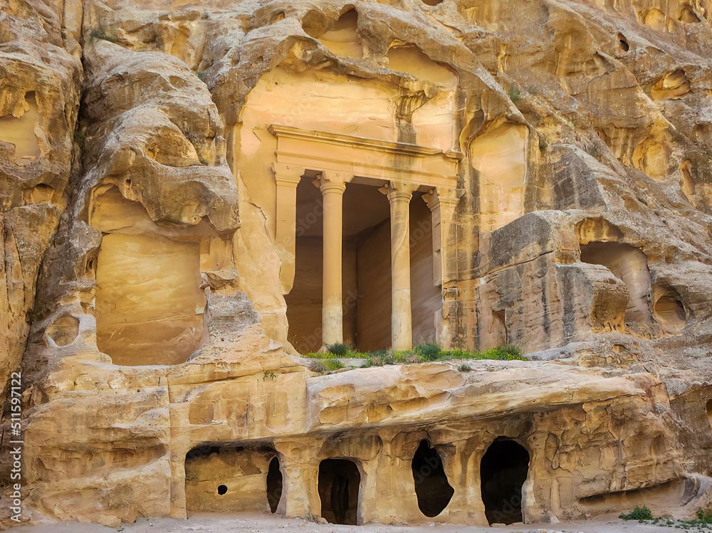 Little Petra historical ancient in the Jordan