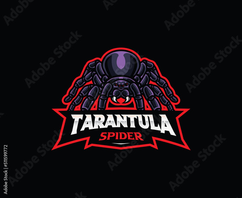 Canvastavla Tarantula spider mascot logo design