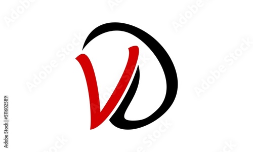 icon vector V&D letter unique