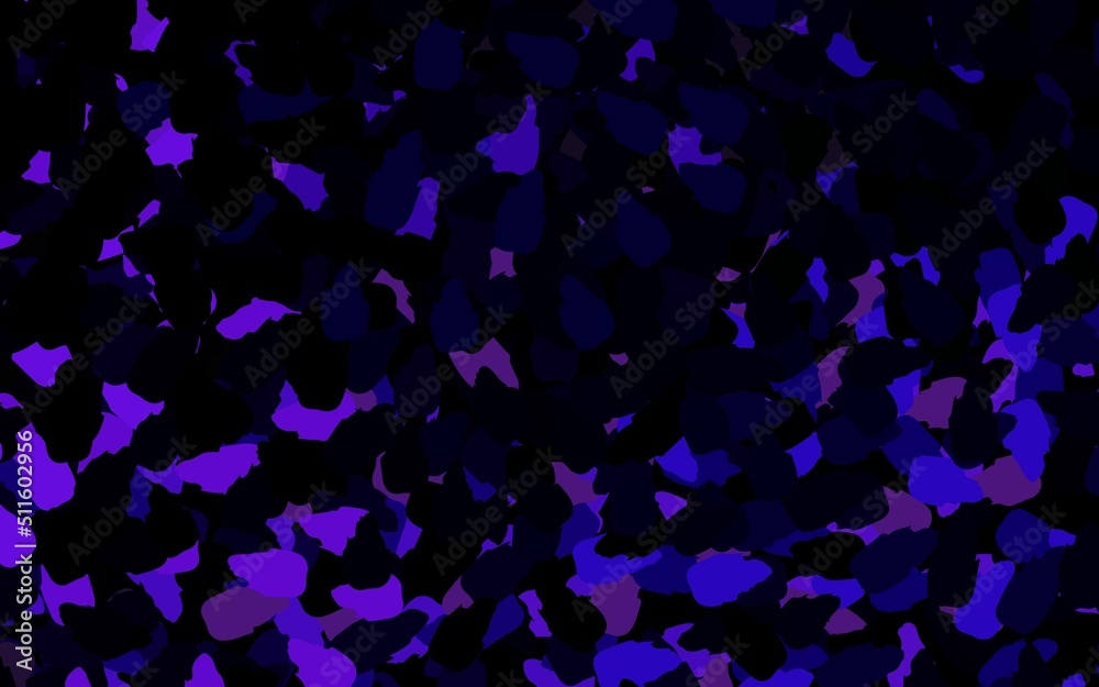 Dark Purple, Pink vector backdrop with memphis shapes.