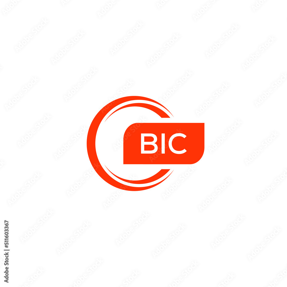 Vecteur Stock BIC letter design for logo and icon.BIC typography for  technology, business and real estate brand.BIC monogram logo.vector  illustration. | Adobe Stock