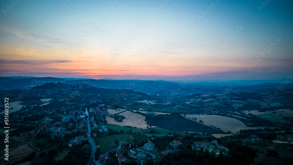 Sweet sunset Umbria Italy