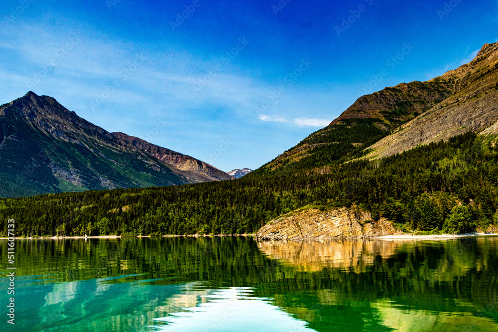 Fototapeta premium Upper Waterton Lakes Waterton Lakes National Park Alberta Canada