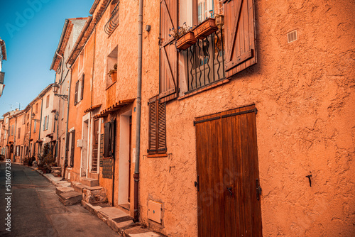 street in the town photo