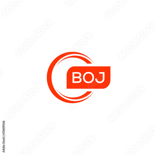 BOJ letter design for logo and icon.BOJ typography for technology, business and real estate brand.BOJ monogram logo.vector illustration. photo