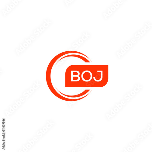 BOJ letter design for logo and icon.BOJ typography for technology, business and real estate brand.BOJ monogram logo.vector illustration.