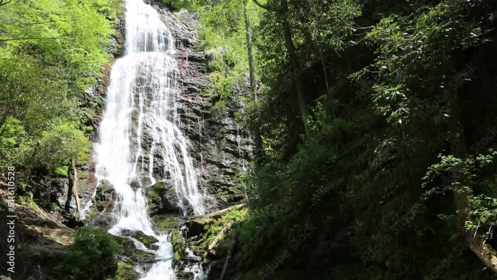 Mingo Falls cliff - Great Smoky Mountains National Park, North Carolina Mingo Falls cliff - Great Smoky Mountains National Park, North Carolina