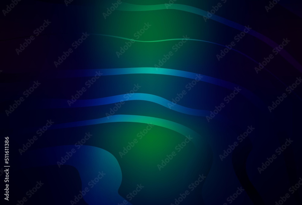 Dark Blue, Green vector texture with wry lines. Dark Blue, Green vector texture with wry lines.