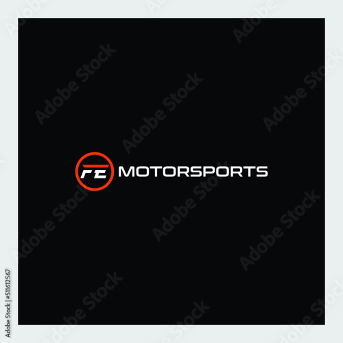 creative logo initials fe