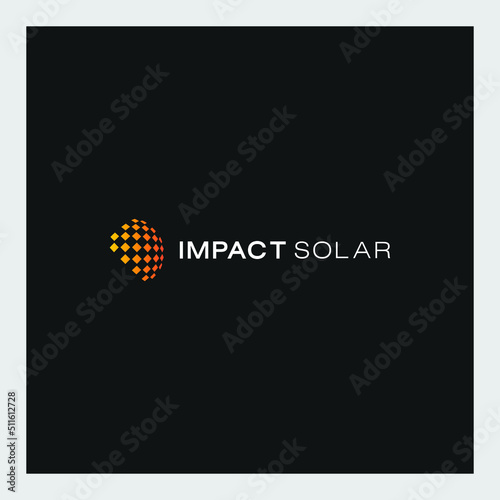 global warming impact logo design