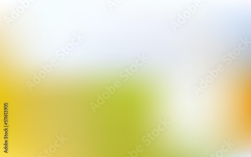 Light green, yellow vector gradient blur background.