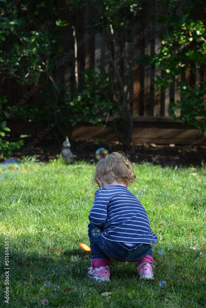 child playing in the park child playing in the park