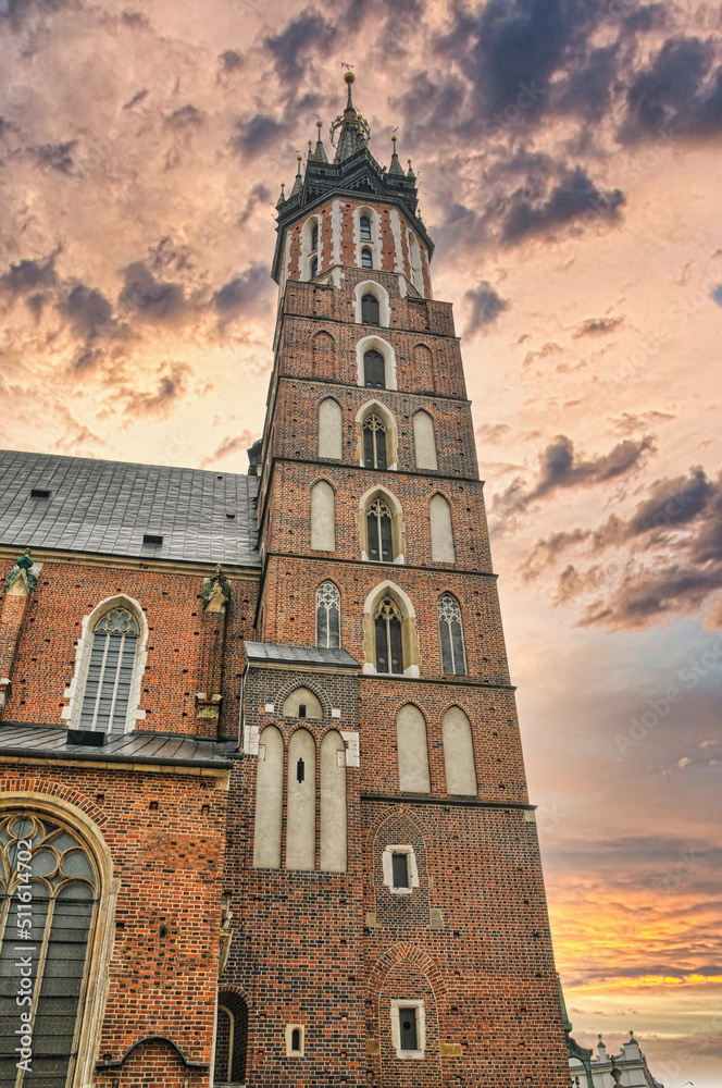 Fototapeta premium Saint Mary Basilica in Krakow