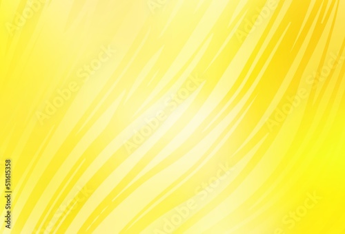 Light Yellow vector blurred and colored pattern.