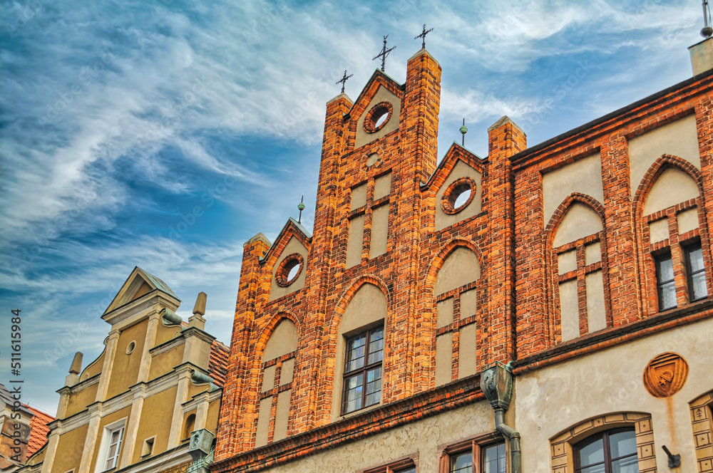 Fototapeta premium Old market square in Poznan, Poland