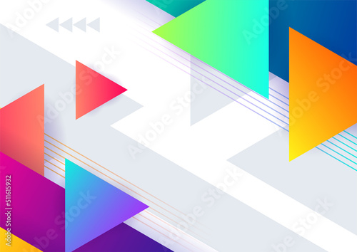 Colorful abstract background with geometric shapes