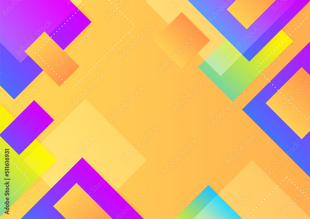Obraz premium Abstract background with geometric shapes and dynamic effect. Modern pattern. Vector illustration for design.
