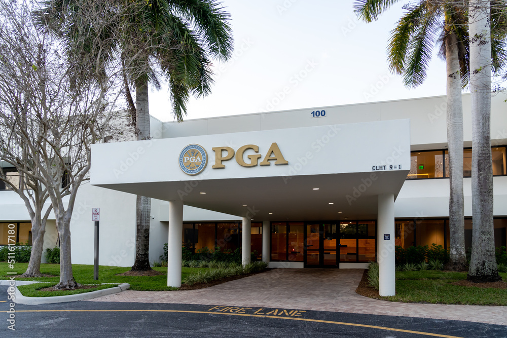 Palm Beach Gardens, FL, USA - January 2, 2022: PGA of America