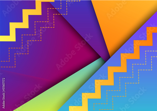 Colorful abstract background with geometric shapes