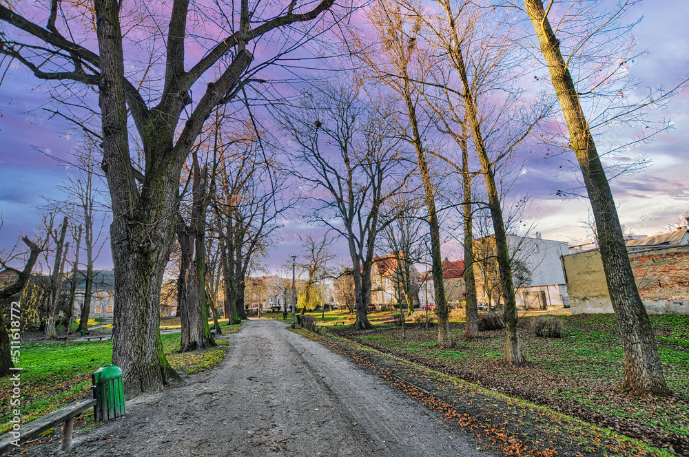 Fototapeta premium Wschowa small town in Poland