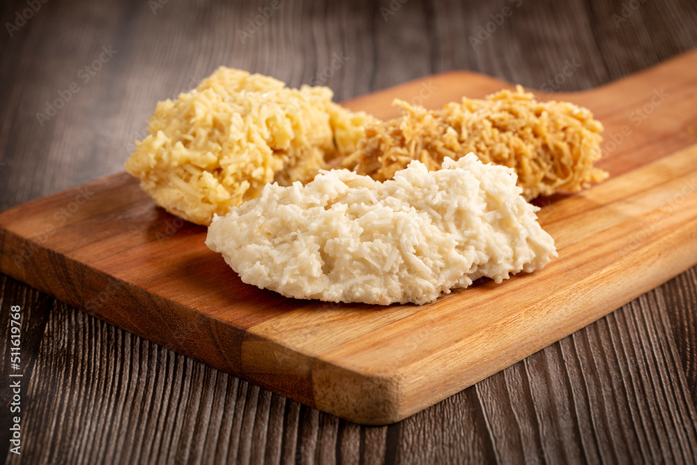 Coconut candy, known in Brazil as cocada. Coconut candy, known in Brazil as cocada.