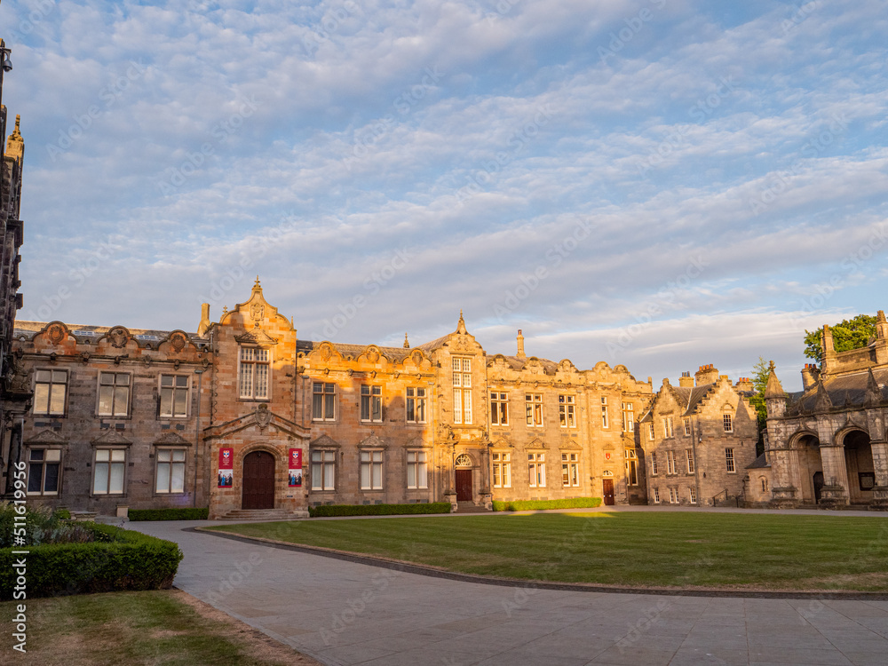  St Salvator's Quad at the University of St Andrews in Scotland