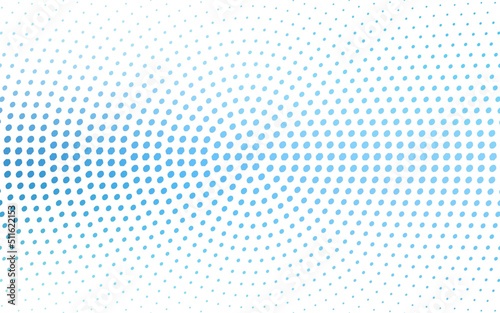 Light BLUE vector modern geometrical circle abstract background.