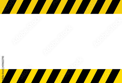 Black and yellow line striped background. Blank warning background. warning sign.