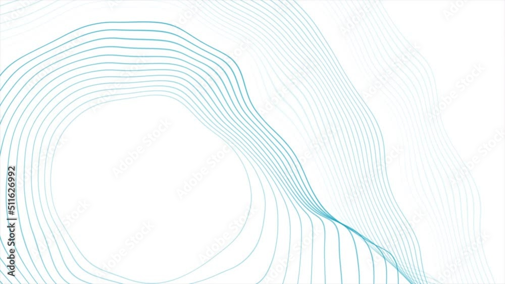 Blue white minimal lines abstract futuristic tech background. Seamless looping motion design. Video animation Ultra HD 4K 3840x2160