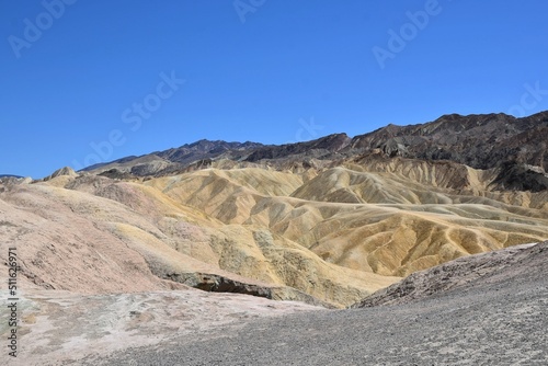 landscape in the desert at Death Valley National Park in California