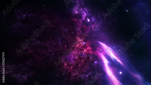 Fototapeta Naklejka Na Ścianę i Meble -  black hole, Planets and galaxy, science fiction wallpaper. Beauty of deep space. Billions of galaxy in the universe Cosmic art background
