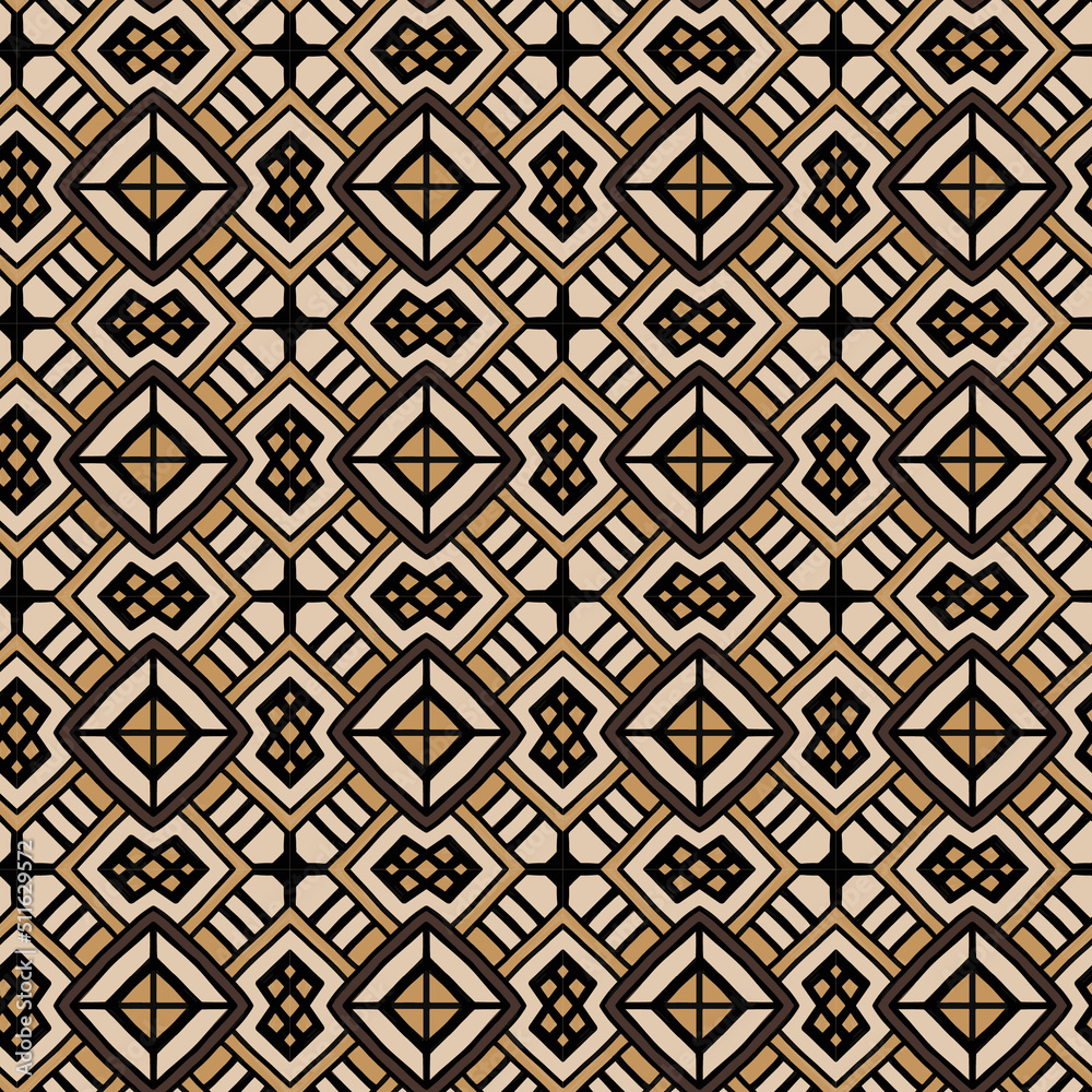 Indonesian batik pattern seamless background