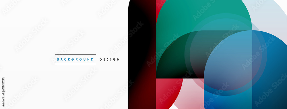 Round triangle shapes lines and circles. Geometric vector illustration for wallpaper banner background or landing page Round triangle shapes lines and circles. Geometric vector illustration for wallpaper banner background or landing page