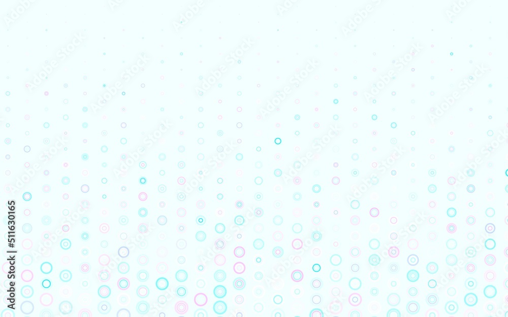 Light Pink, Blue vector background with bubbles. Light Pink, Blue vector background with bubbles.