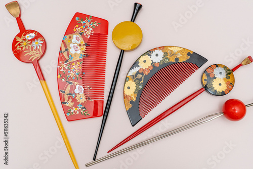 日本の伝統工芸品　かんざし