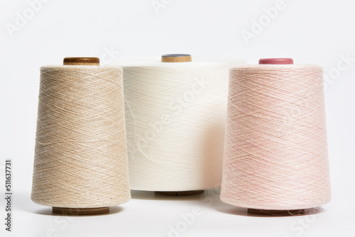 Linen and silk yarn bobbins