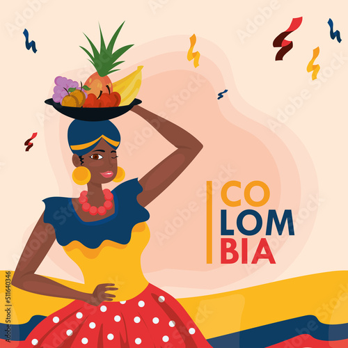 colombia independence poster