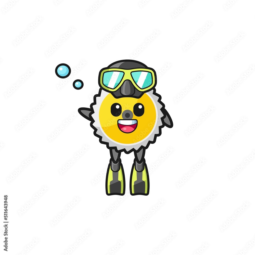 the saw blade diver cartoon character the saw blade diver cartoon character