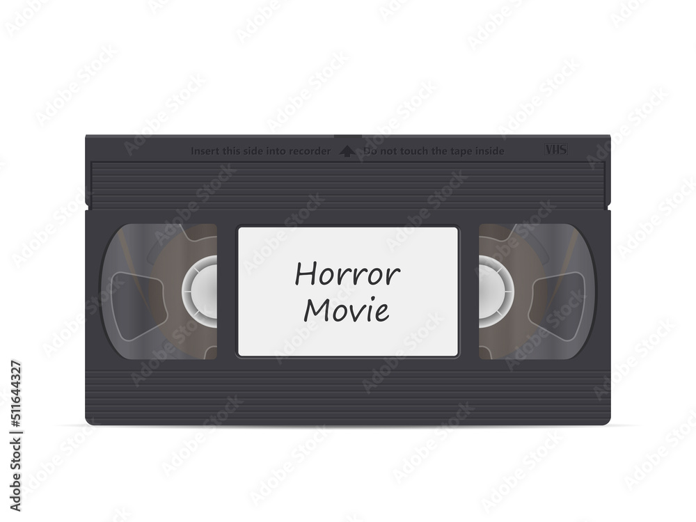 Video cassette horror movie