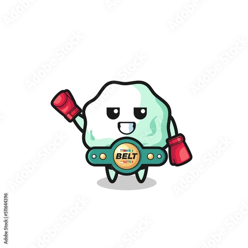 chewing gum boxer mascot character