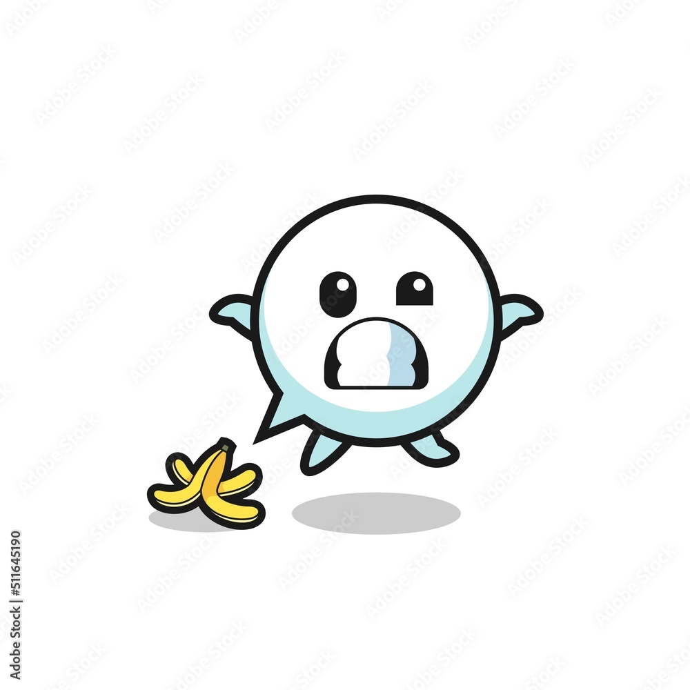 speech bubble cartoon is slip on a banana peel speech bubble cartoon is slip on a banana peel
