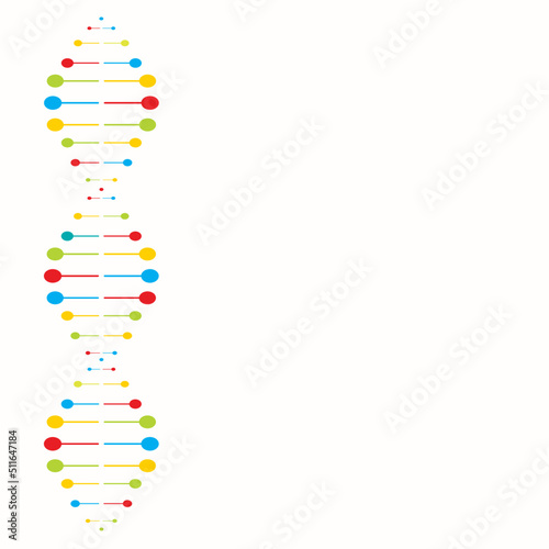 DNA double helix structure vector background