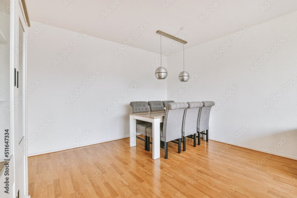 Bright dining room in a modern luxury house Stock Photo | Adobe Stock - Bright Luxury Penthouse Dining Room