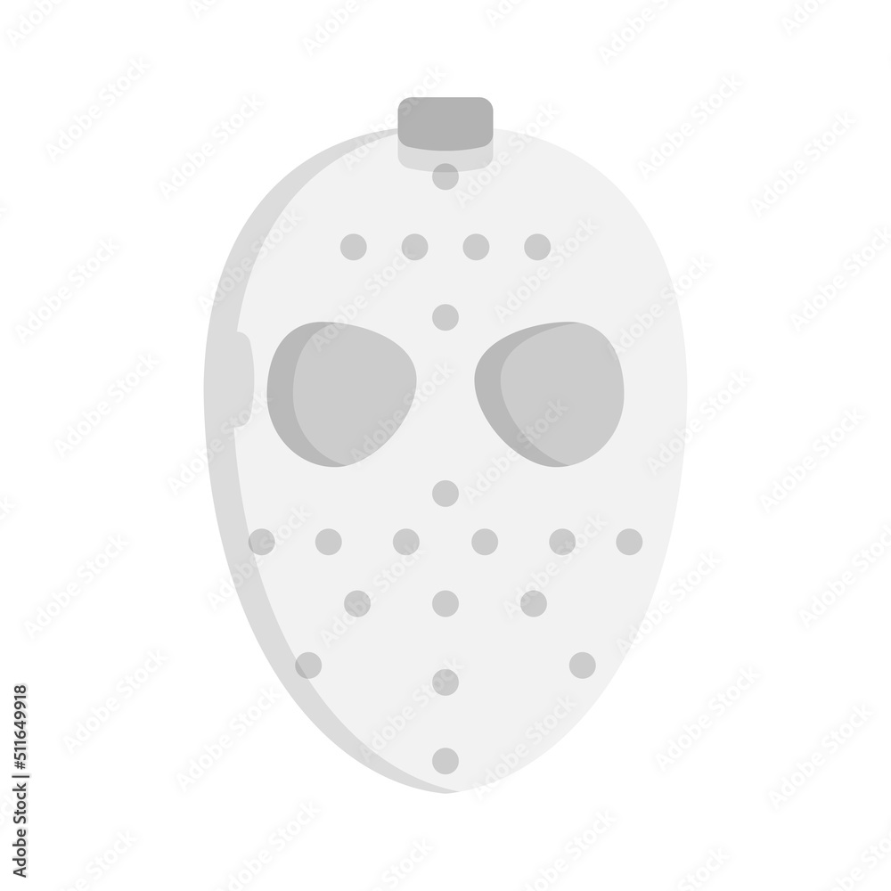 Hockey mask icon design template vector illustration Hockey mask icon design template vector illustration