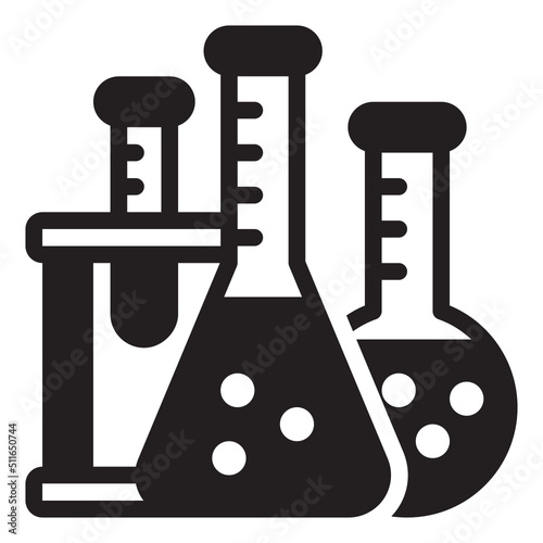 flasks glyph icon