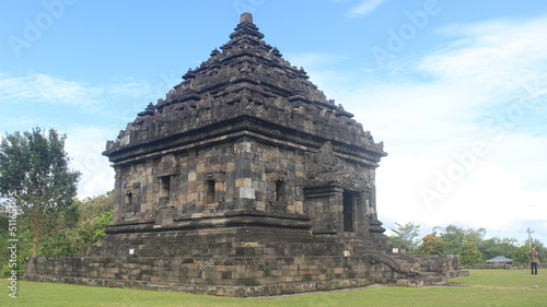 The exoticism of the architecture of the Ijo temple in Yogyakarta, the Ijo temple is the highest temple in Yogyakarta. built in 850 AD by the ancient Mataram kingdom