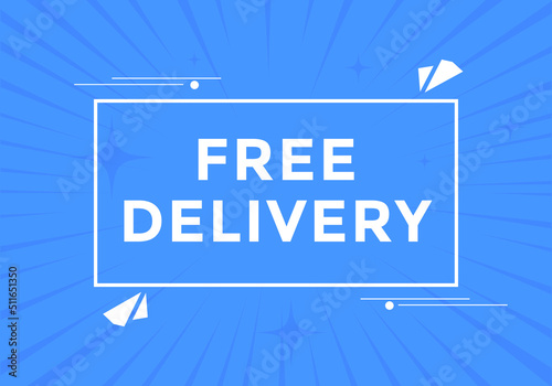 Free delivery text button. Web button banner template Free delivery
