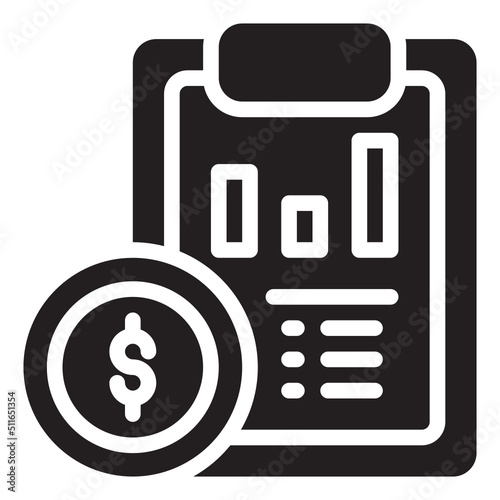statistic glyph icon