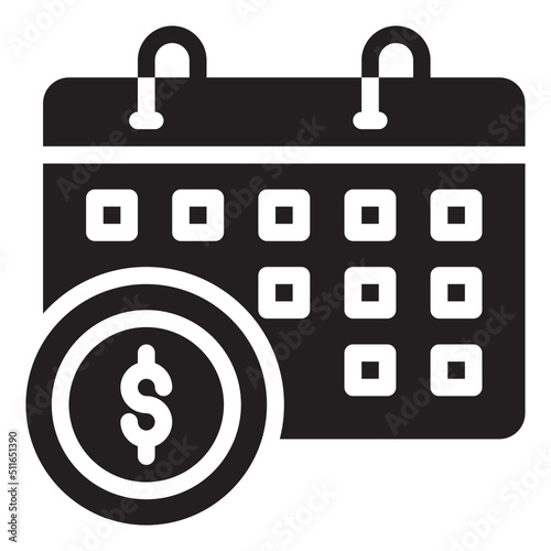 money management glyph icon